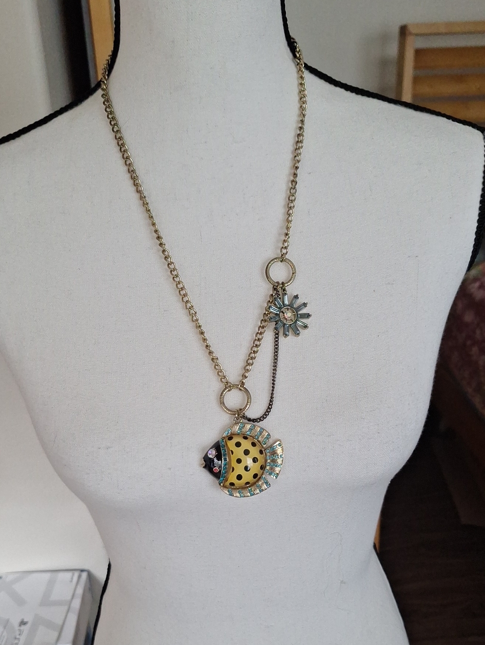 Betsy Johnson Sunfish Pendant Necklace - Women Jewelry